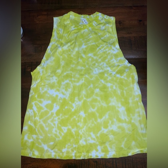 lululemon athletica Tops - Lululemon All Yours Tank Tie Dye Size 4 Marmoleado TieDye Highlight Yellow